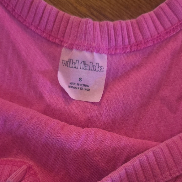 Ribbed Cropped Tank Tops - Pink & Gray - Picture 4 of 5